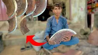 Making a New Grass Cutter from Old Scrap | Blacksmith Skill | Hand-Forged Tool