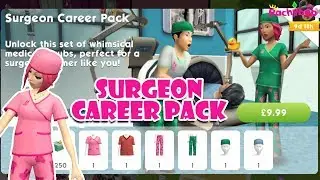 The Sims Mobile Surgeon Career Pack - FREEZER BUNNY SCRUBS!