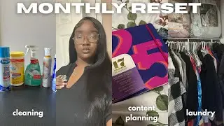 monthly reset 💕 | cleaning up, doing laundry, cooking, etc