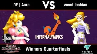 DE | Aura (Peach) VS weed lesbian (Zelda) - Winners Quarterfinals - Domino Effect: Infernalympics