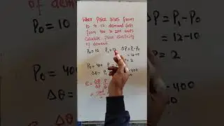 price elasticity of demand calculation
