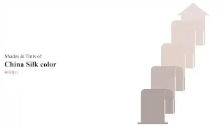 Shades & Tints of China Silk color #e3d1cc A Warm Red color #c9b9b5 #b0a29e #e6d6d1 #e9dbd7