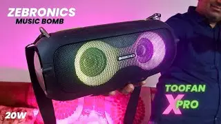 20W ka तूफान 💥 Zebronics Music Bomb 💣 X Pro RGB Lights ✨️ Review, Sound Test