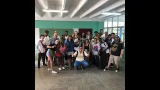Cuban and Austin Community College students jamming.