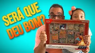 Abertura Coleção Charizard Ex EM DOBRO - Carta Pokémon
