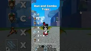 T-rex Electric Claw Combo #roblox #bloxfruits