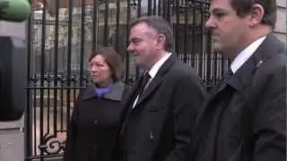 Noel Curran & Steve Carson arrive at Leinster House