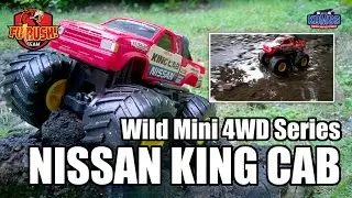 ミニ四駆 NGETES TAMIYA BIGFOOT DI RUMPUT & GENANGAN AIR (Tamiya Mini 4WD Wild Series Nissan King Cab)