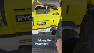 Mosquito Treatment in small Yards , with the Ryobi Elctrostatic mister.