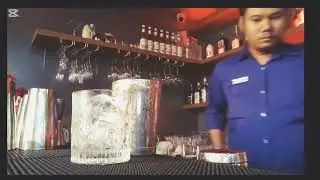Yuzu whisky sour x Romeo's beverage creation x Yung Kai (blue)