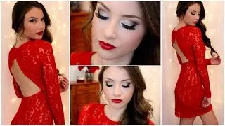 Holiday Party Makeup, Hair & Outfit! Kelly Nelson