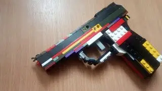 lego makarov rubber band gun ( working )