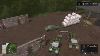 Farming Simulator 17-Selling round hay bales