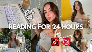 reading for 24 HOURS STRAIGHT with no social media !! | spoiler free reading vlog 📖🤍