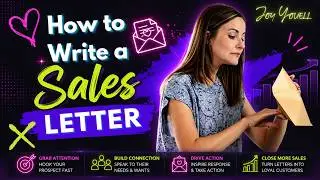 Learn how to write a sales letter
