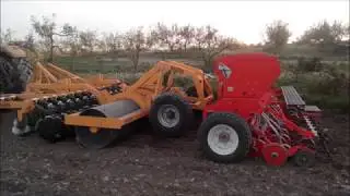Video gradas de discos con rodillo