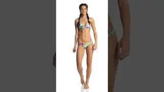 Arena Women's Glitch MaxLife Tie Back Bikini Top | SwimOutlet.com