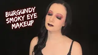 Romantic Gothic Burgundy Smokey Eye Makeup | Dark Romantic Glam Tutorial