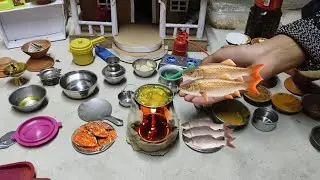 Delicious Miniature Salt Baked Fish Recipe Idea🐟🐠Easy Cooking Video by Anisha Mini Cooking