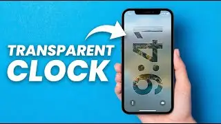 iPhone Uhrzeit Sperrbildschirm Durchsichtig