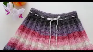 How to Knit a Pleated Skirt - Pletenje Plisirane Suknje