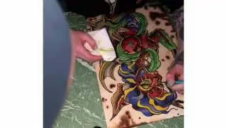 Titty Bats time lapse painting watercolour