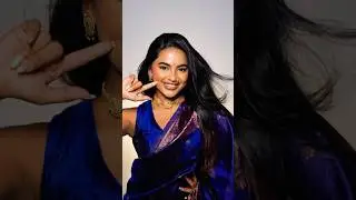 Marathi mulgi #saree #indianattire #marathimulgi #bluesaree