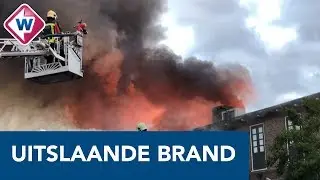 Grote brand in bollenschuur Voorhout - OMROEP WEST