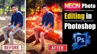 Neon Photo Editing in Photoshop | Digital Photo Editing | Stylish photo Making in Photoshop