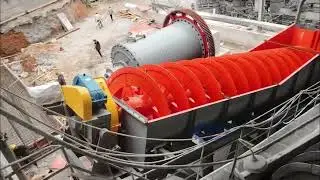Ball Mill & Spiral Classifier: Mineral Processing Production Site Overview