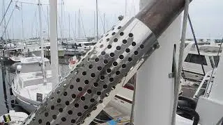 Nordhavn dry exhaust system