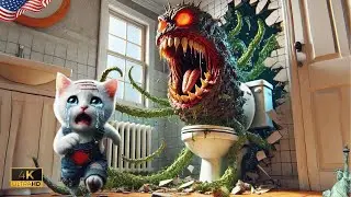 Horror,🙀Kitten & Dad - Toilet monster | Story of Transformation | New York #ai #aicat #cat #sprunki