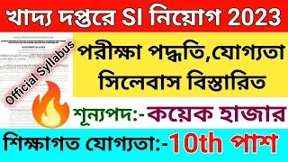 WB PSC Food Sub-Inspector 2023 Eligibility Criteria, Exam Pattern, Syllabus All Details
