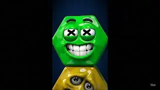 Creepy Hexagon Faces You Can&rsquo;t Unsee! 😱😂 #HexagonHorror #WeirdAnimation #3DFail #CursedContent