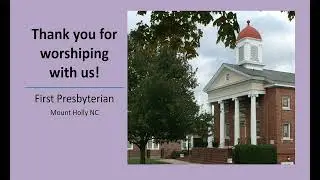 First Presbyterian Church of Mt. Holly, NC Jan. 4 2026 Live Stream