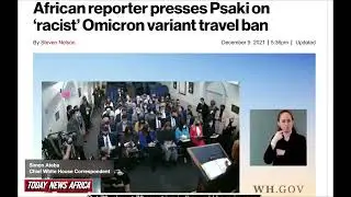 Today News Africa's Simon Ateba presses White House on travel ban on only African nations