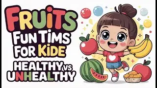 Fruits Learning Compilation for Kids 🍎🍌 | Healthy vs Unhealthy & Emotions | Learn With Miss Melon 🍉