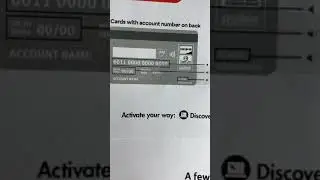 New Discover Card Quick Tutorial