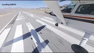 Landing Boulder City Airport Cessna 172 - 4K 360 / VR Video