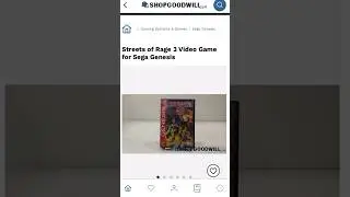 ShopGoodwill wants $149.99 for Streets of Rage 3 Sega Genesis Tested #streetsofrage3 #shopgoodwill