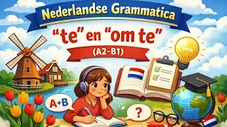Dutch Grammar Stories – Using “te” & “om te” Explained/Nederlandse Grammatica “te” en “om te”(A2-B1)