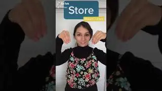 Shopping signs in American Sign Language (ASL)