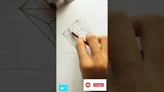 How to draw 3D star ⭐ ⭐ ⭐ ⭐ easily / 3D illusion