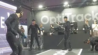 【東京ゲームショウ2023】ゲームアクションや軟体芸をOptiTrackでモーションキャプチャ