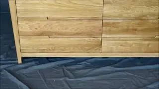 Vogue 8 Draw Large Solid Oak Tallboy/Chest of Drawers
