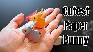 How to make a Cute Mini Origami Bunny | Easy Paper Rabbit for Beginners