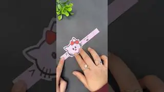 Kitty Bracelet with Different Mood Swings | Easy Paper Craft #art #kitty