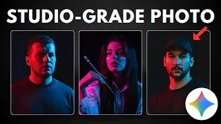 How to Turn Your Photo to Look CINEMATIC Using Gemini AI - Color Gel Photography Effect