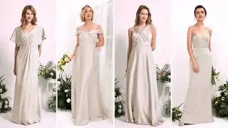 Champagne Satin Bridesmaid Dresses