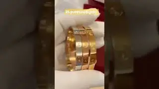 #18K #love #bangle #cartierlove #cartierbangles #rlpuresaudigold #rayeenjewelryshop